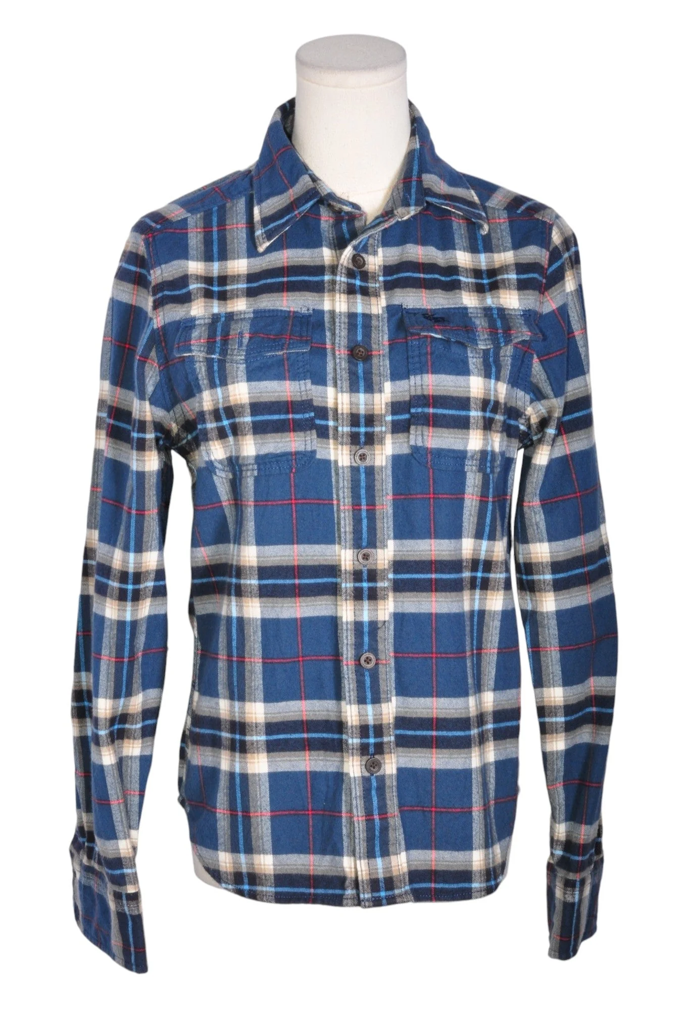 ABERCROMBIE & FITCH Women Button Down Tops Regular fit in Blue - L