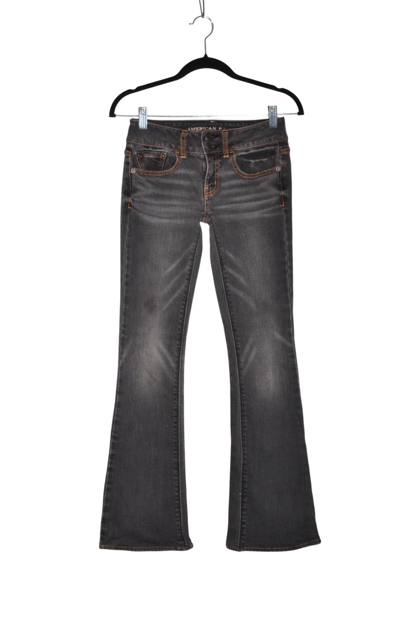 AMERICAN EAGLE Women Bootcut Jeans Regular fit in Black - 0