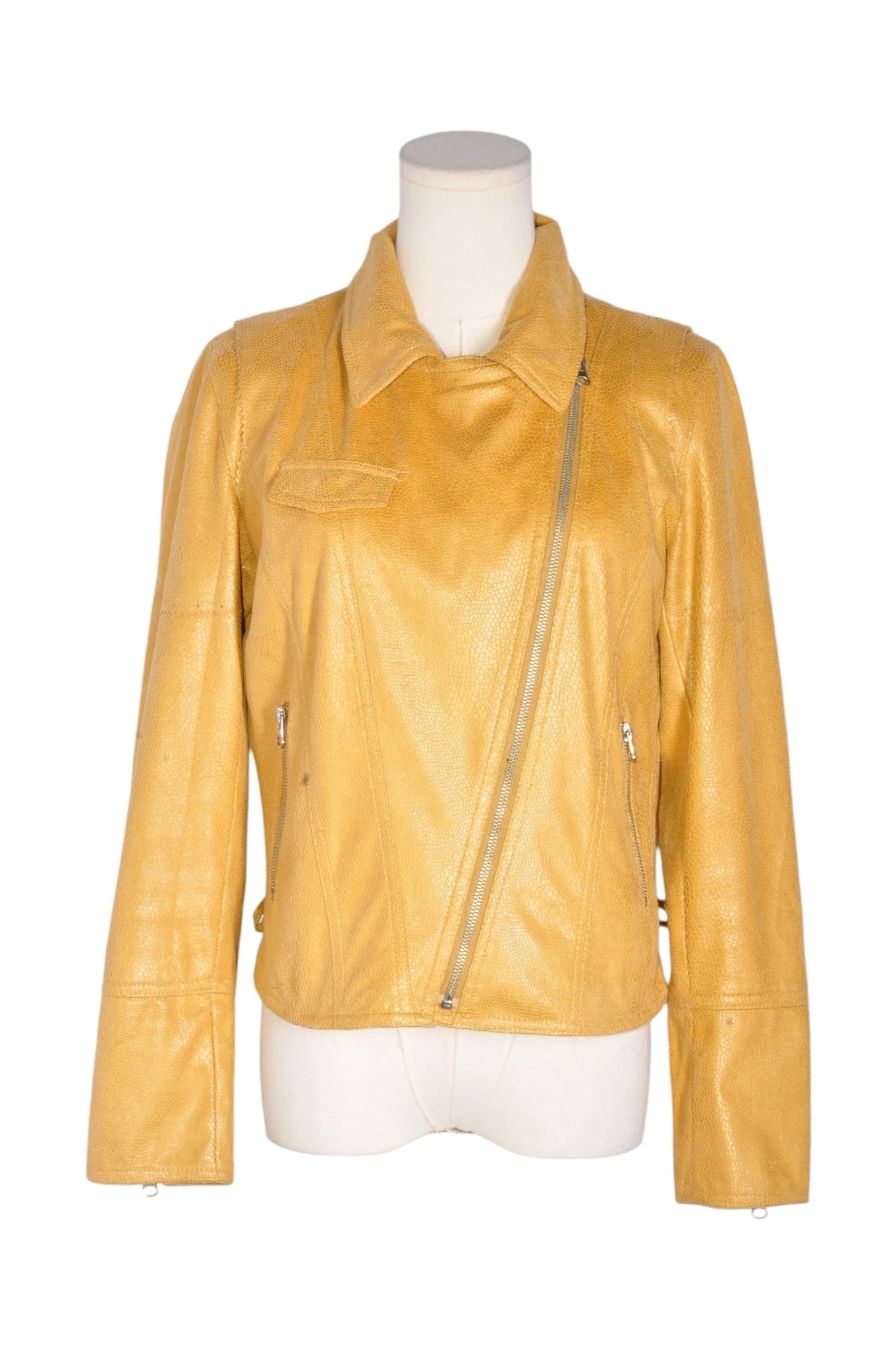 FREDA Women Leather Jackets Regular fit in Beige - S