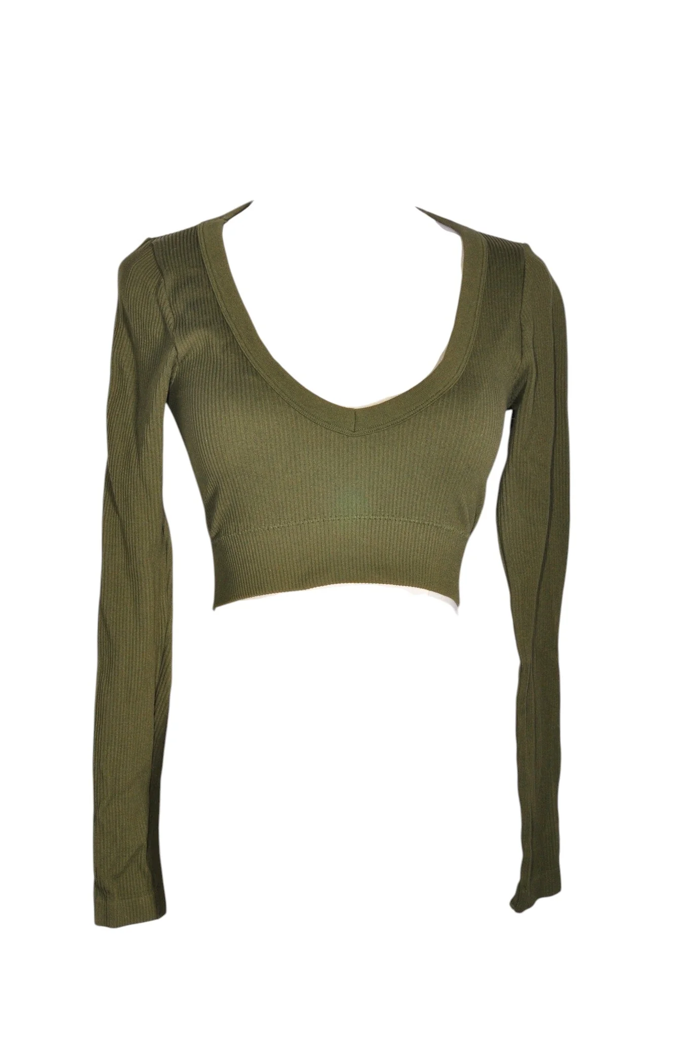 GARAGE Women Crop Tops Regular fit in Green - XS