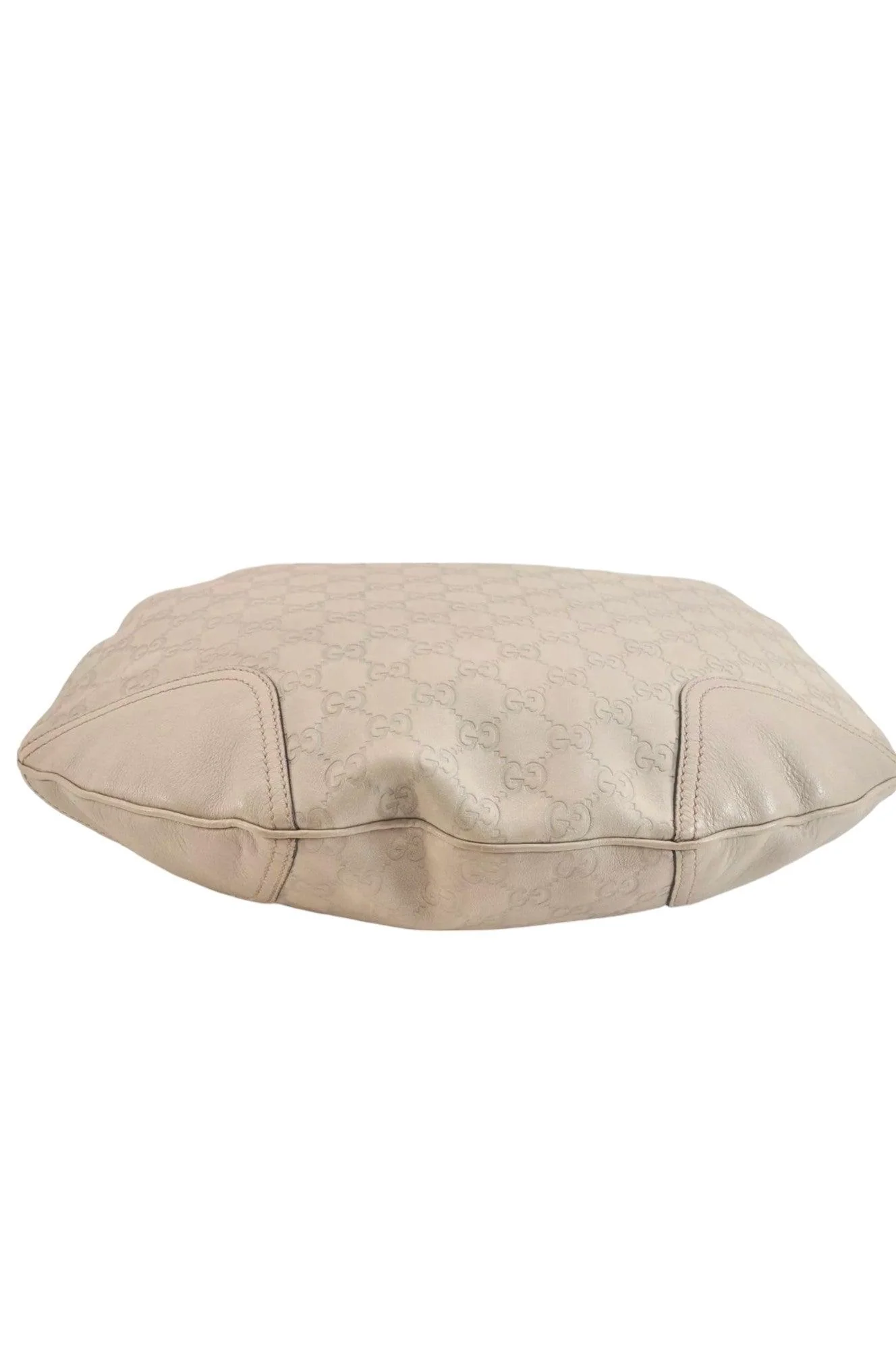 GUCCI Princy Guccissima GG Leather Shoulder Bag 162882 White 7406K - Image 9