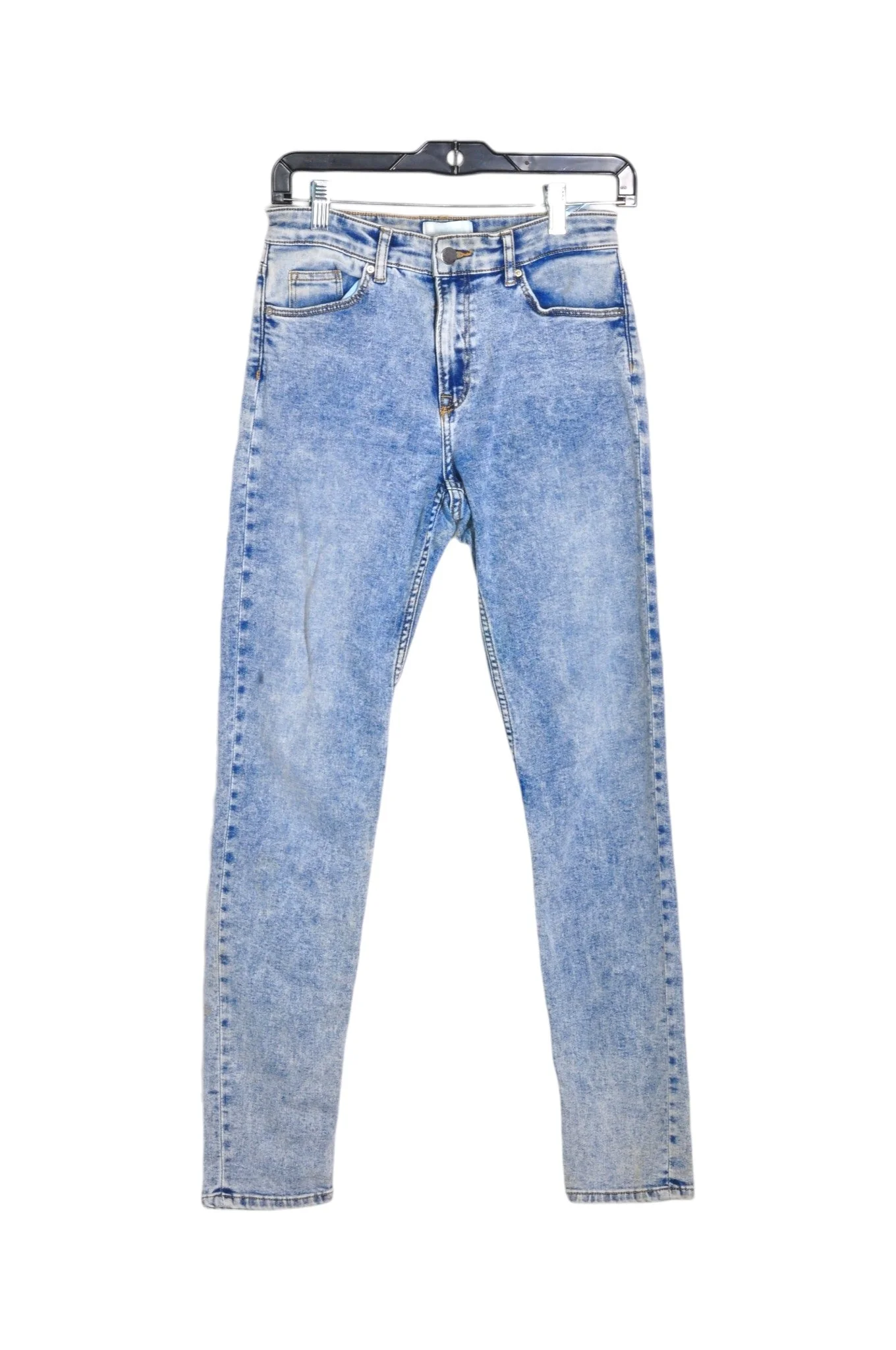 H&M Women High-Waisted Jeans Regular fit in Blue - 4