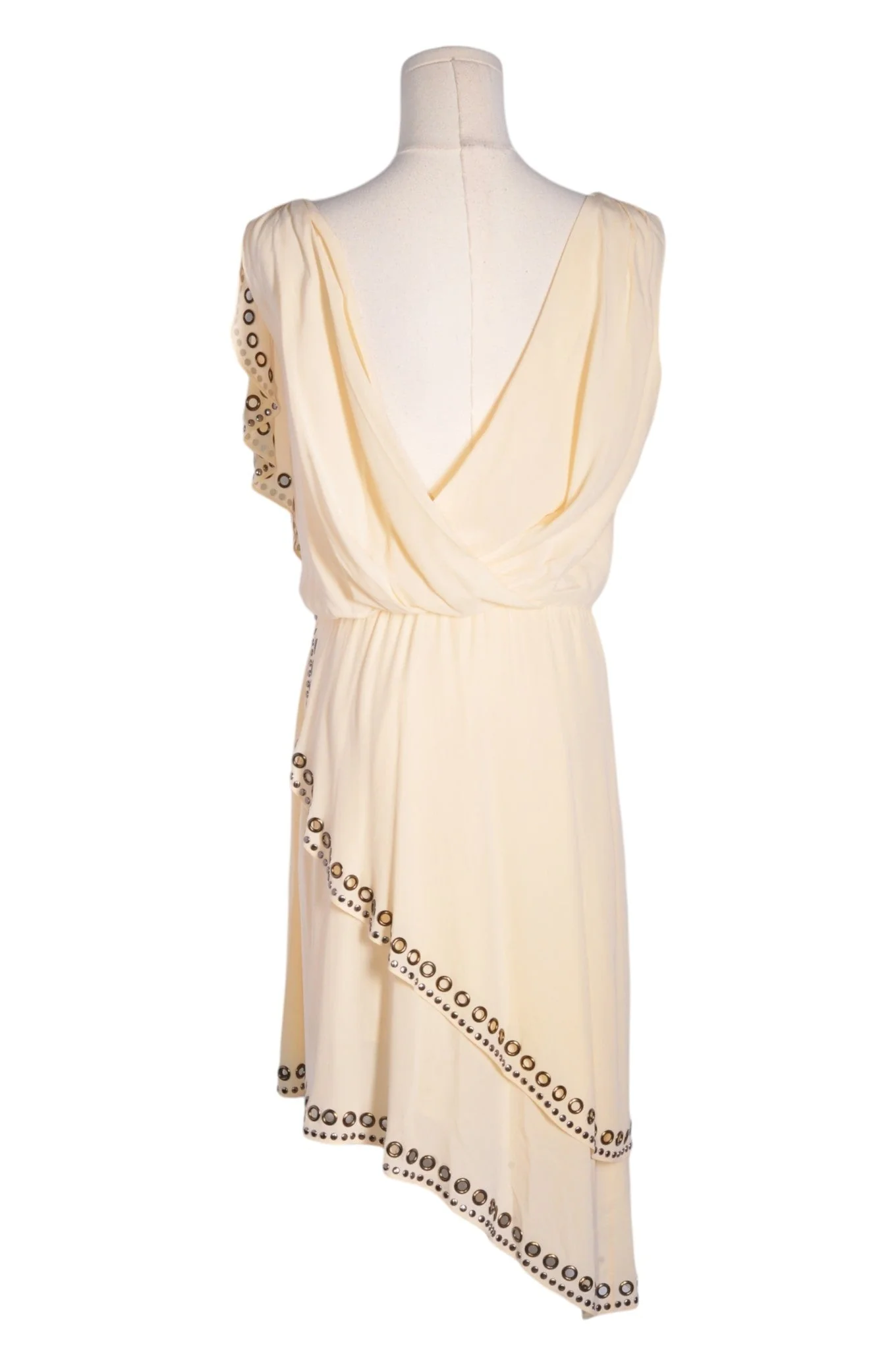 HAUTE HIPPIE Women High Low Dresses Regular fit in Beige - XS - Image 2