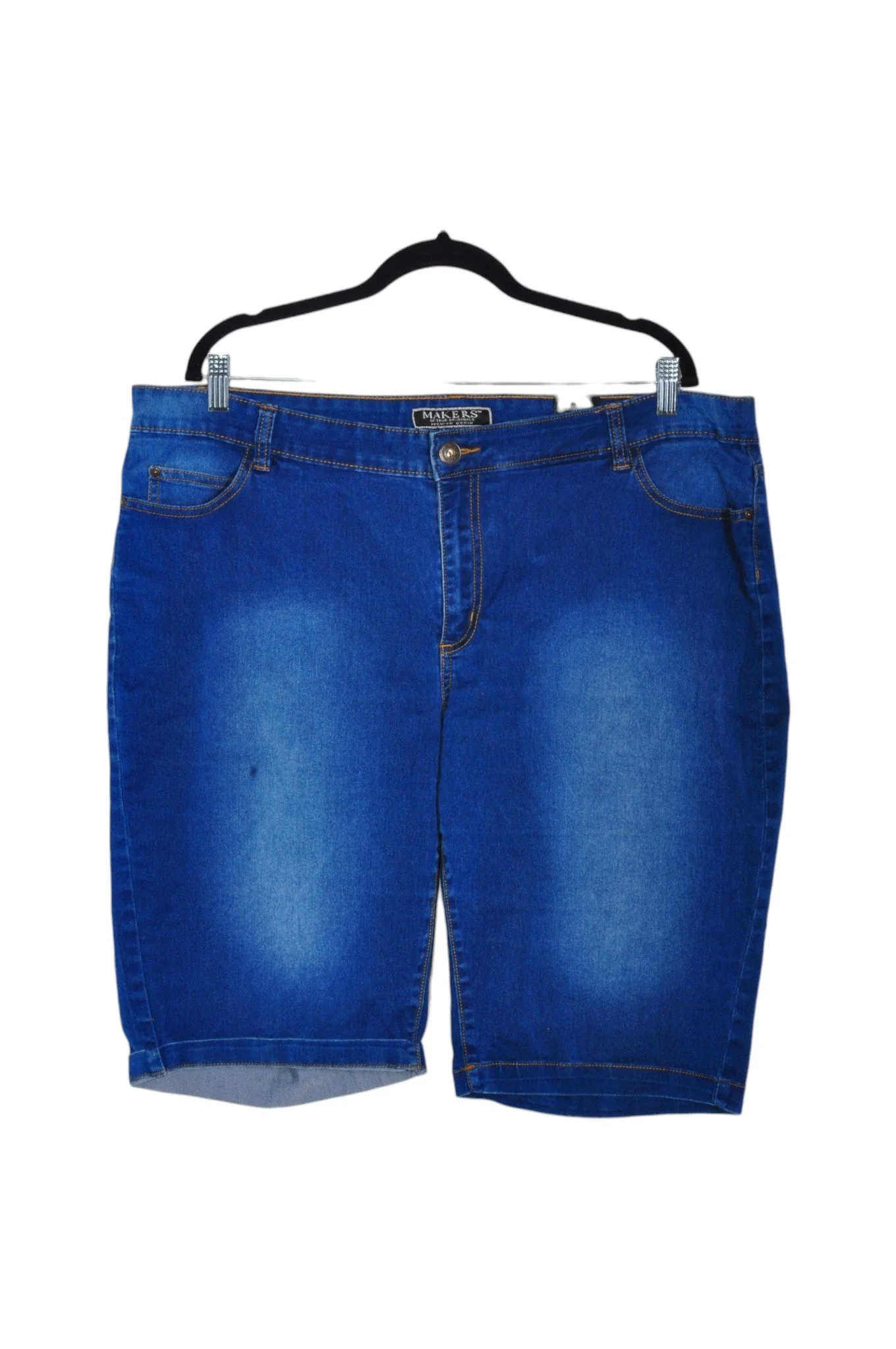 MAKERS Women Denim Shorts Regular fit in Blue - 16