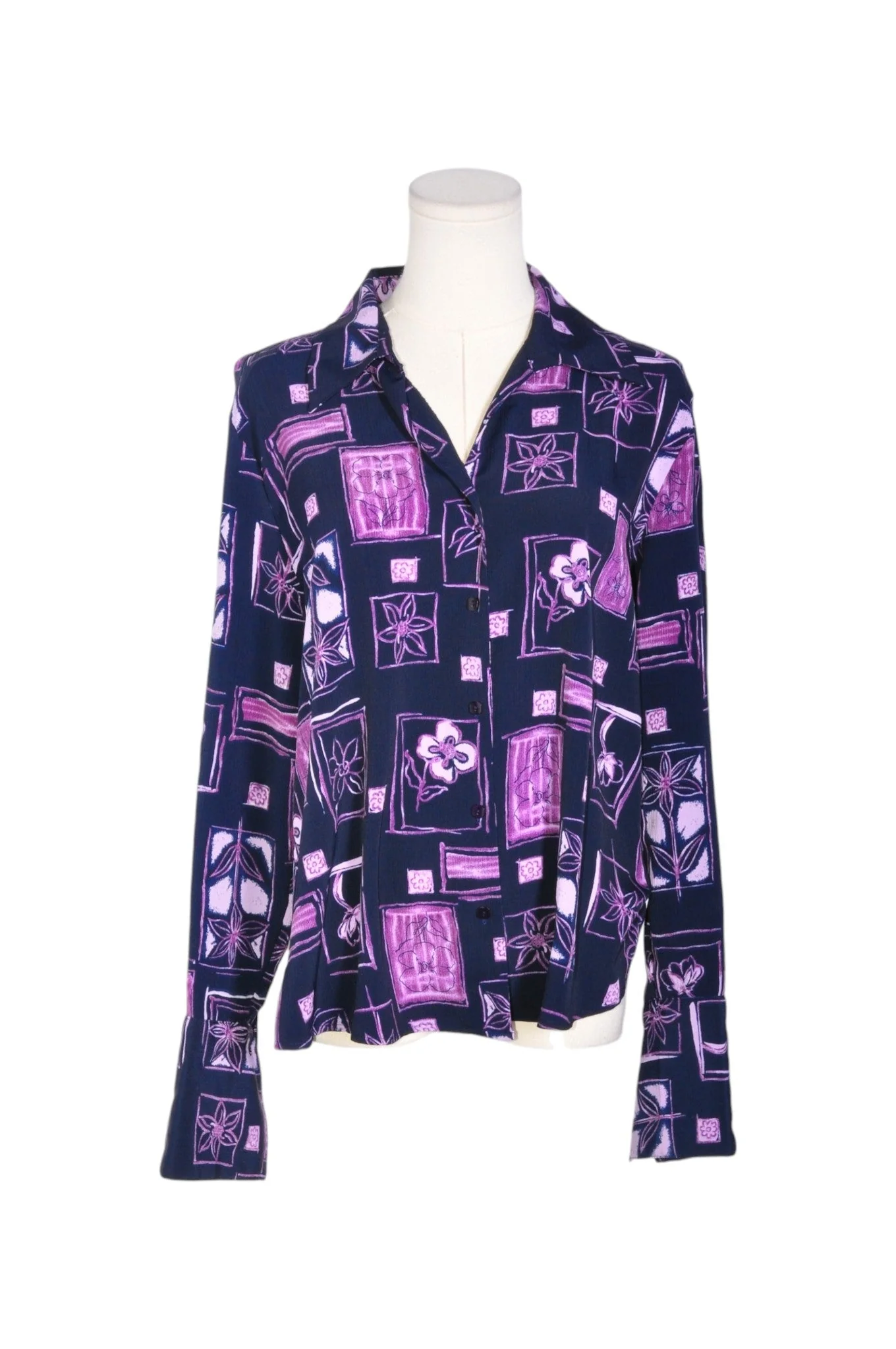 MILANO Women Button Down Tops Regular fit in Purple - L