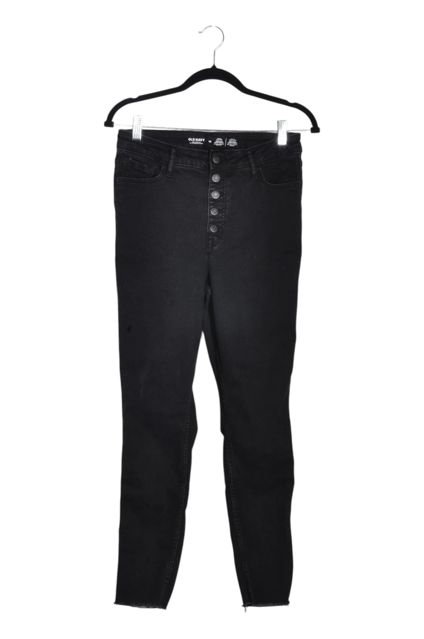 OLD NAVY Women High-Waisted Jeans Regular fit in Black - 10