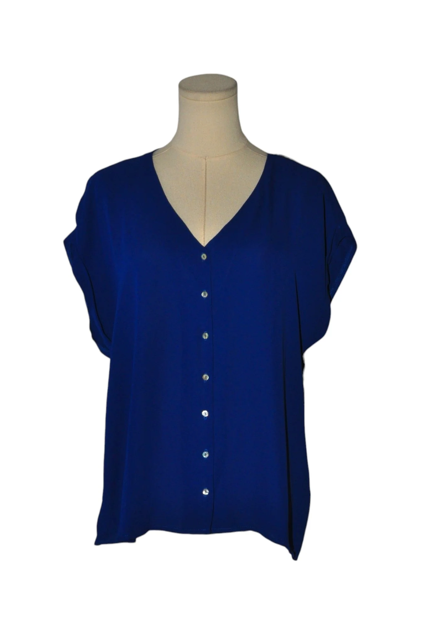 ONLY Women Button Down Tops Regular fit in Blue - 38
