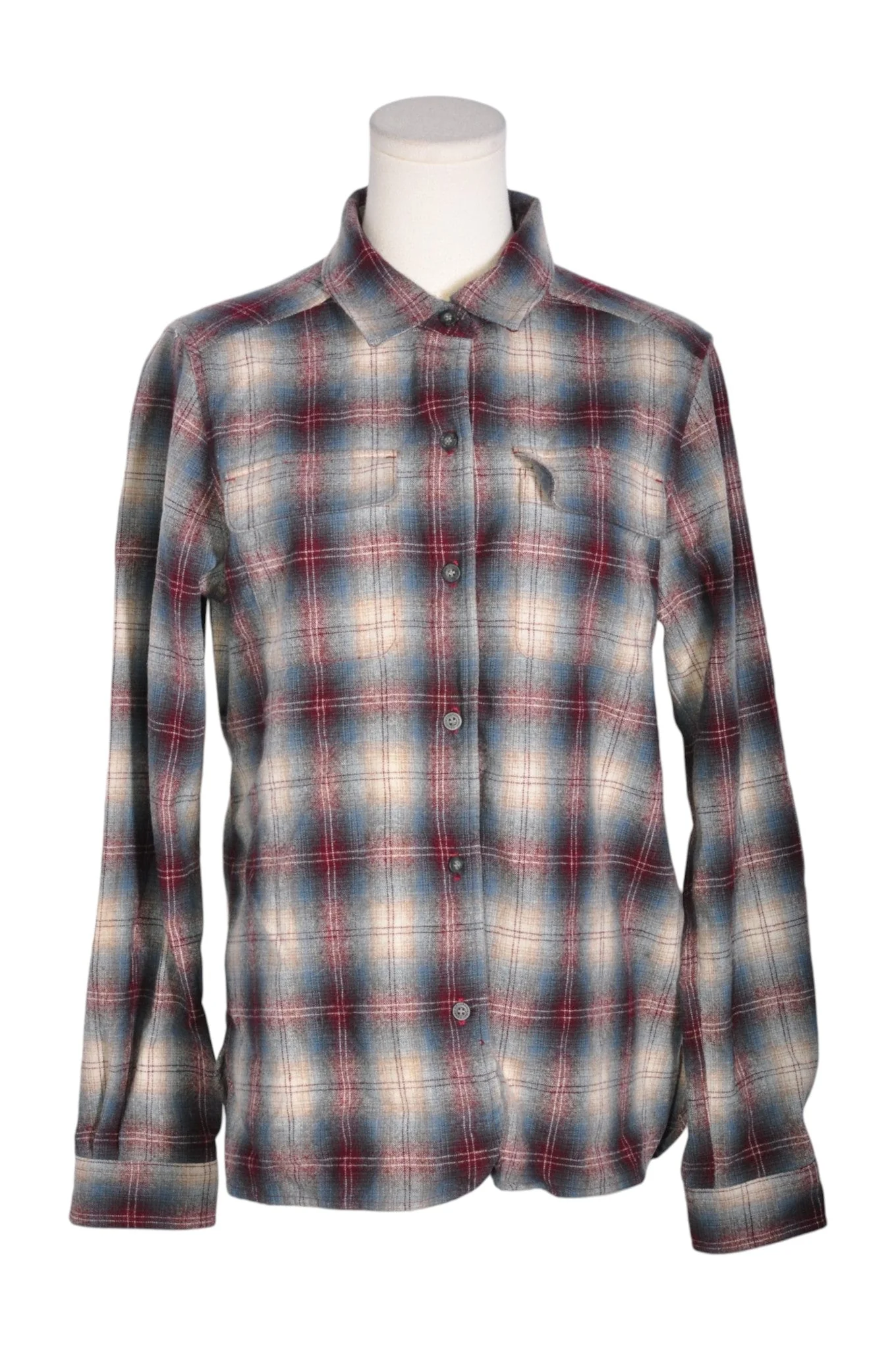 PENDLETON Women Button Down Tops Regular fit in Gray - M