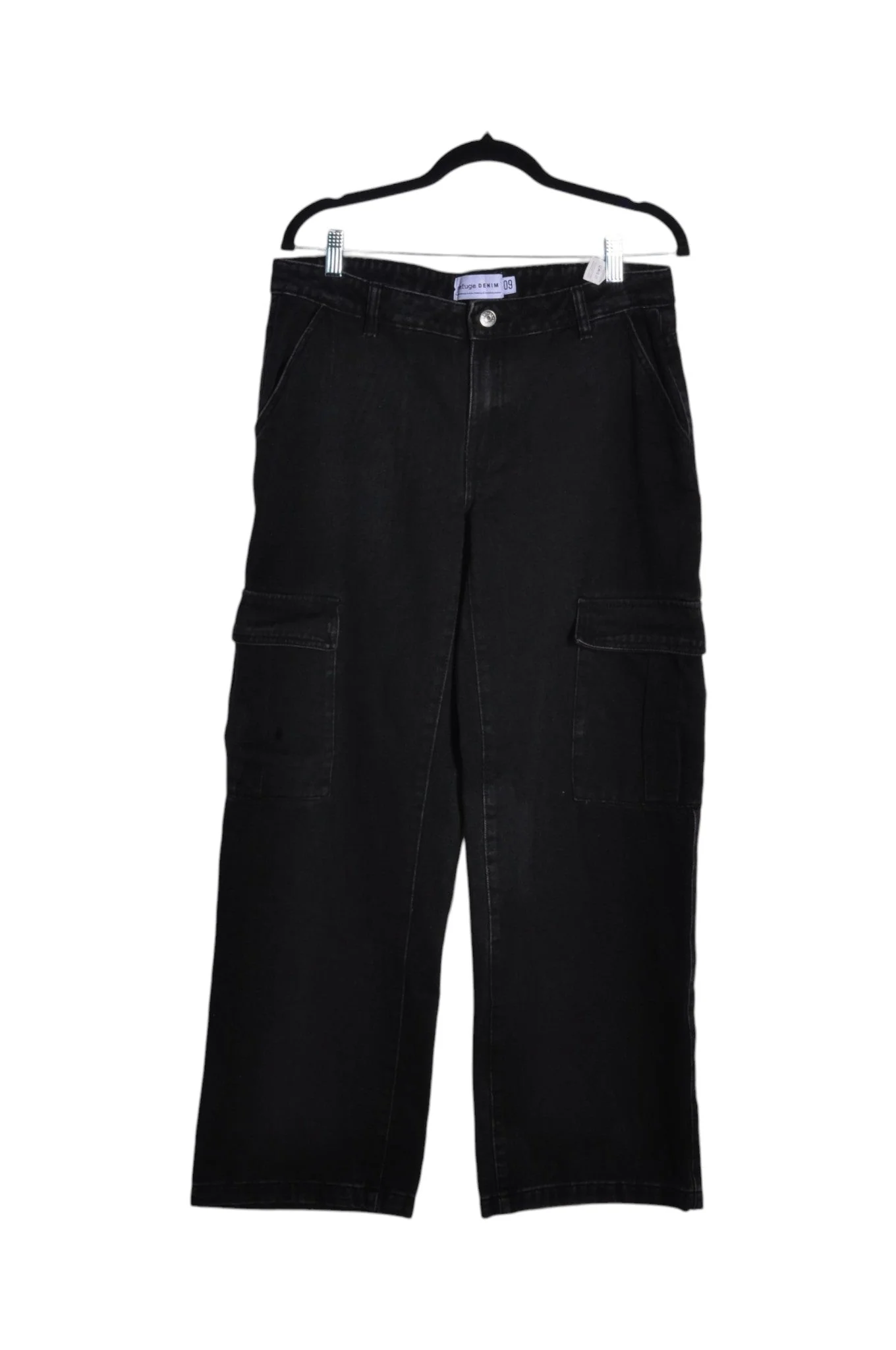 REFUGE DENIM Women Straight-Legged Jeans Regular fit in Black - 30
