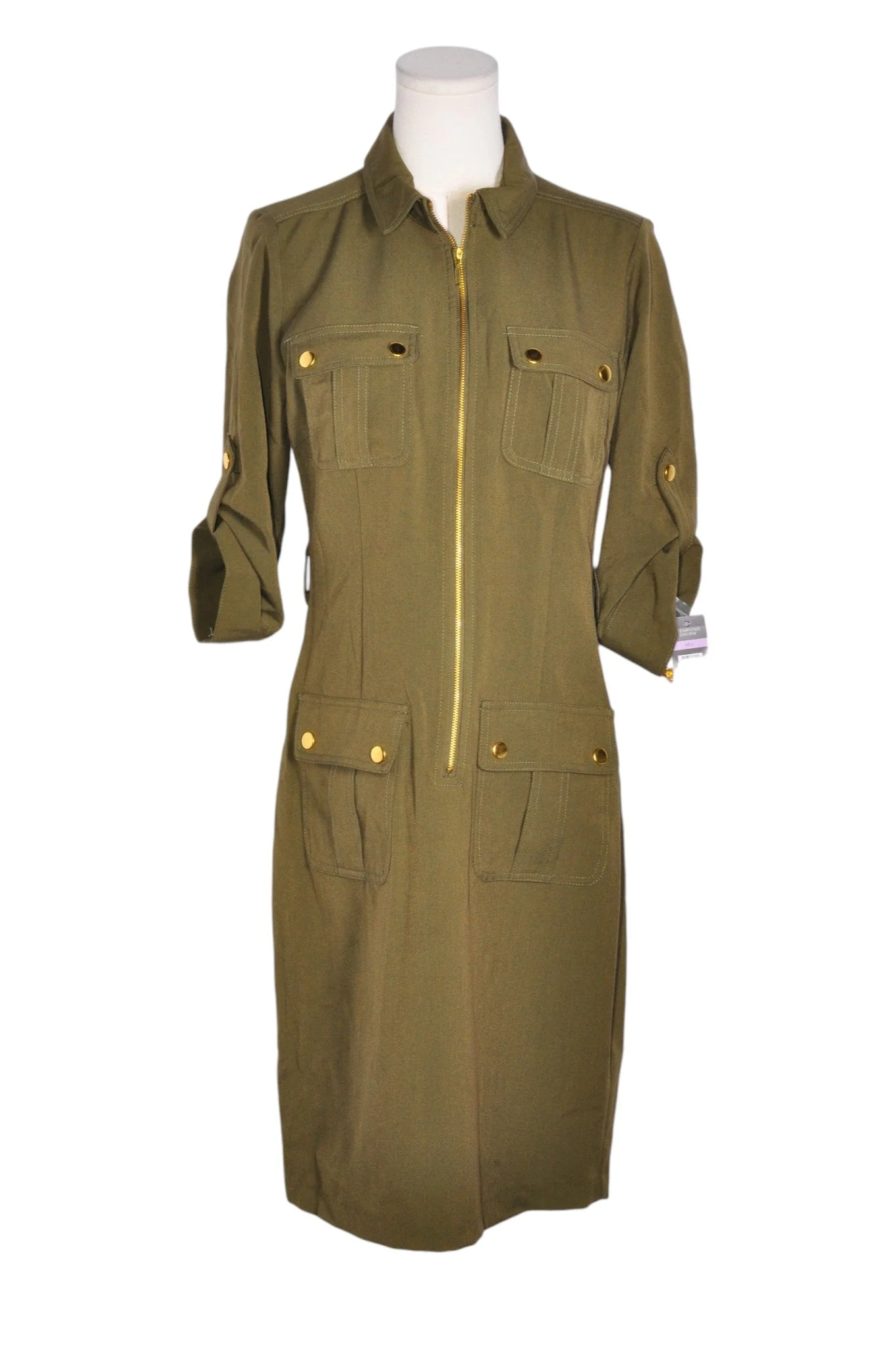 SHARAGANO Women Shirt Dresses Regular fit in Green - 6
