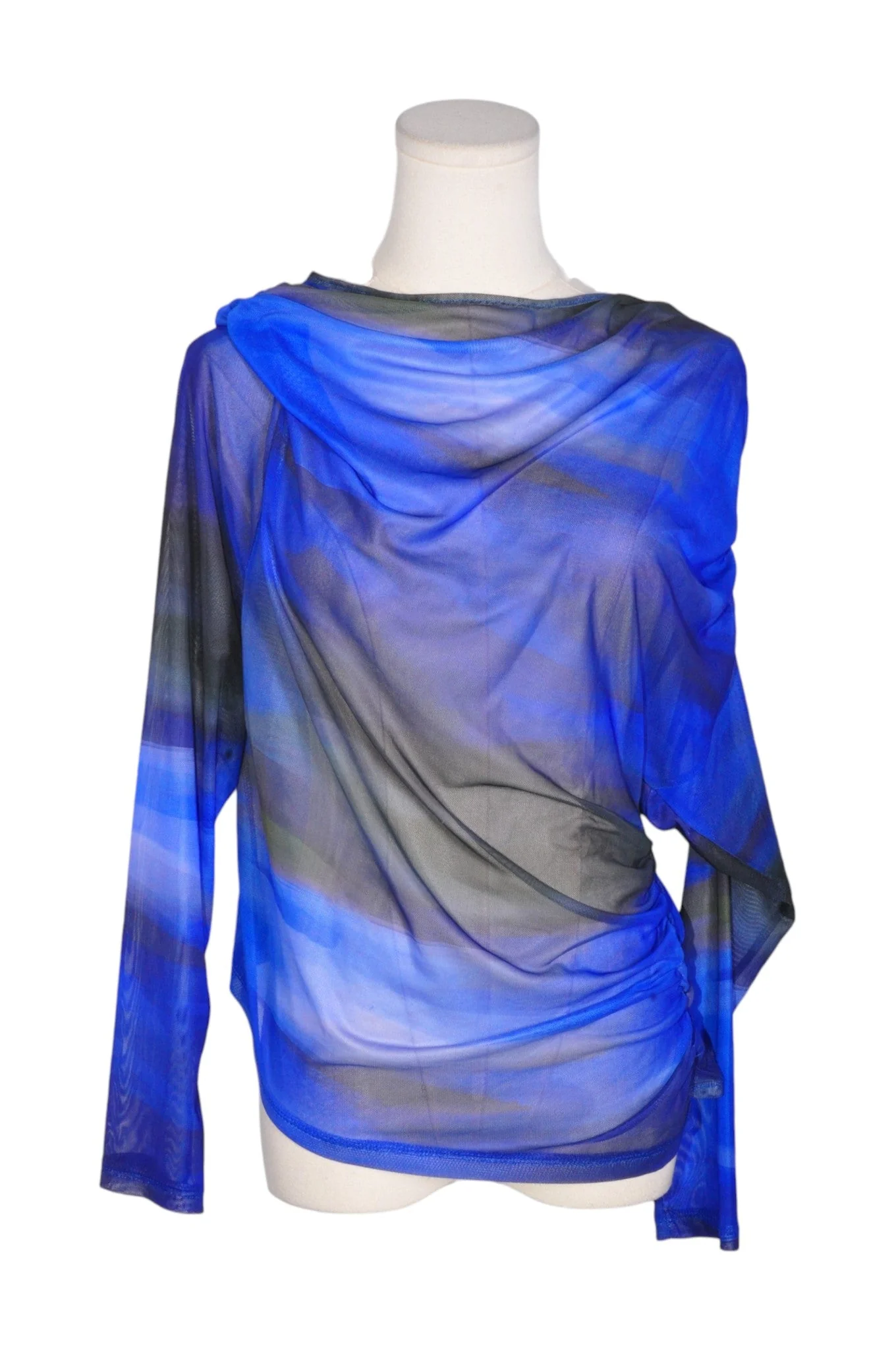 SHEIN Women Blouses Regular fit in Blue - 2XL