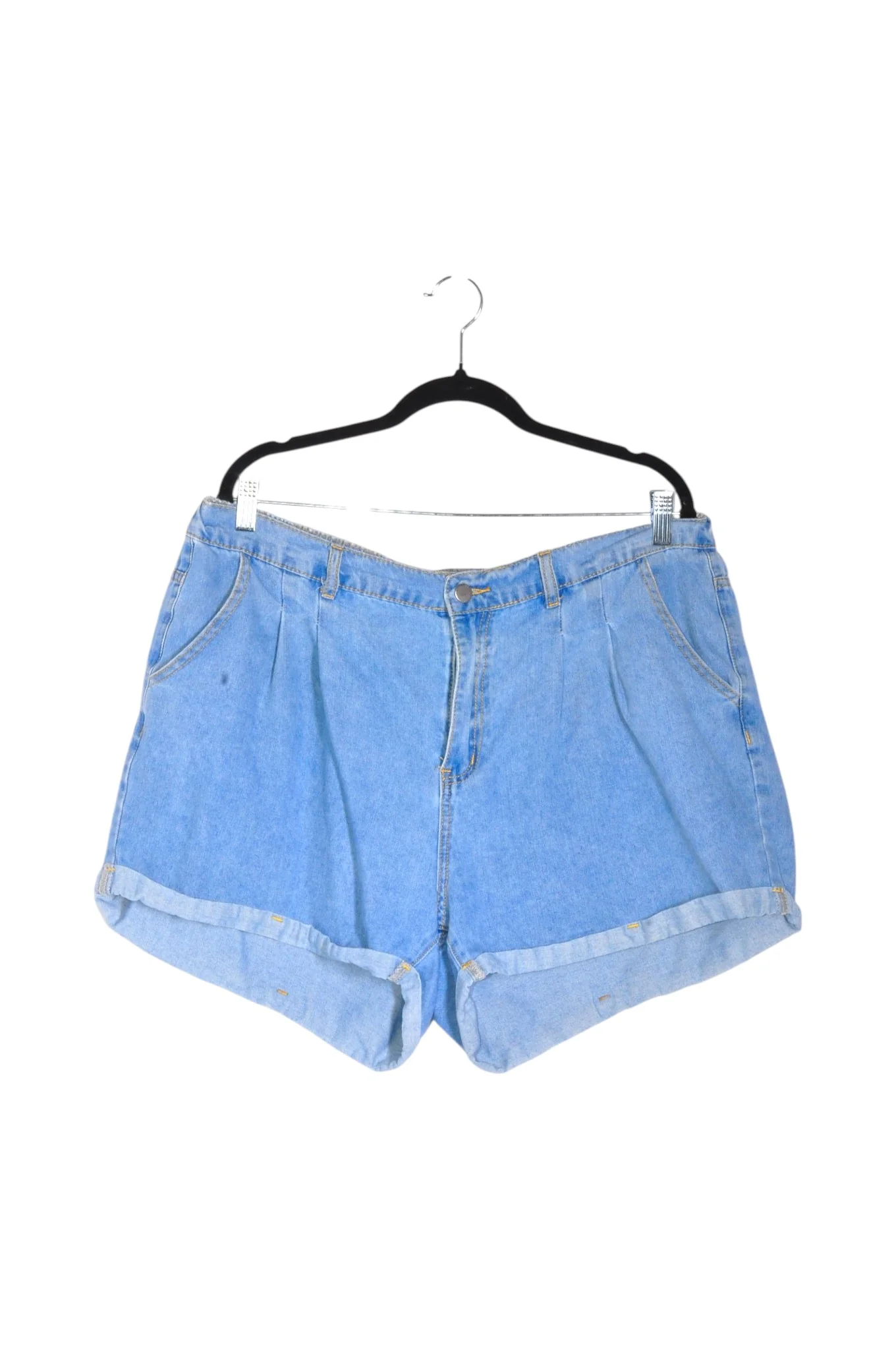 SHEIN Women Denim Shorts Regular fit in Blue - 2XL