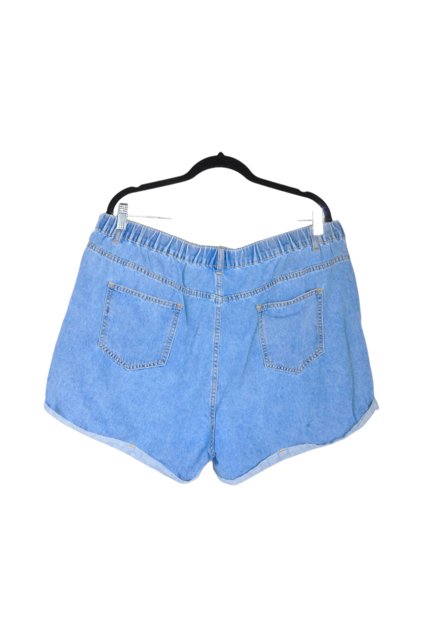 SHEIN Women Denim Shorts Regular fit in Blue - 2XL - Image 2