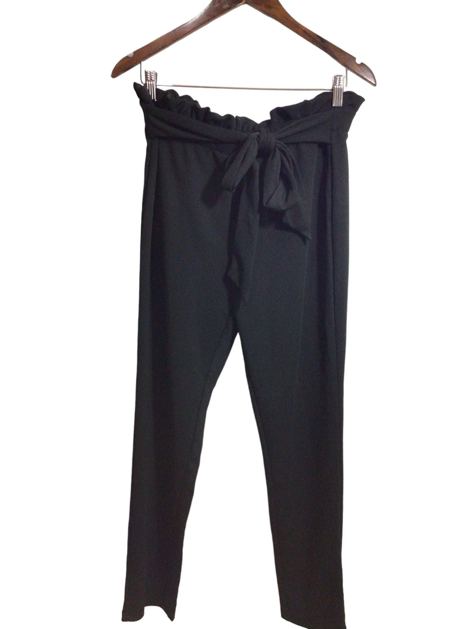 SHEIN Women Work Pants Regular fit in Black - XL