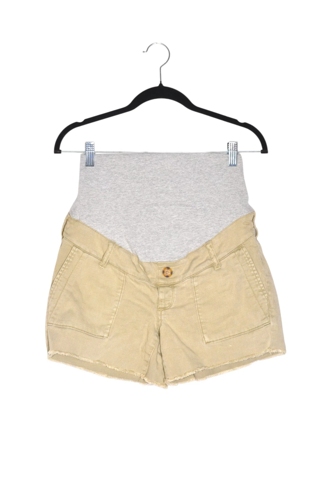 THYME MATERNITY Women Classic Shorts Regular fit in Beige - XS