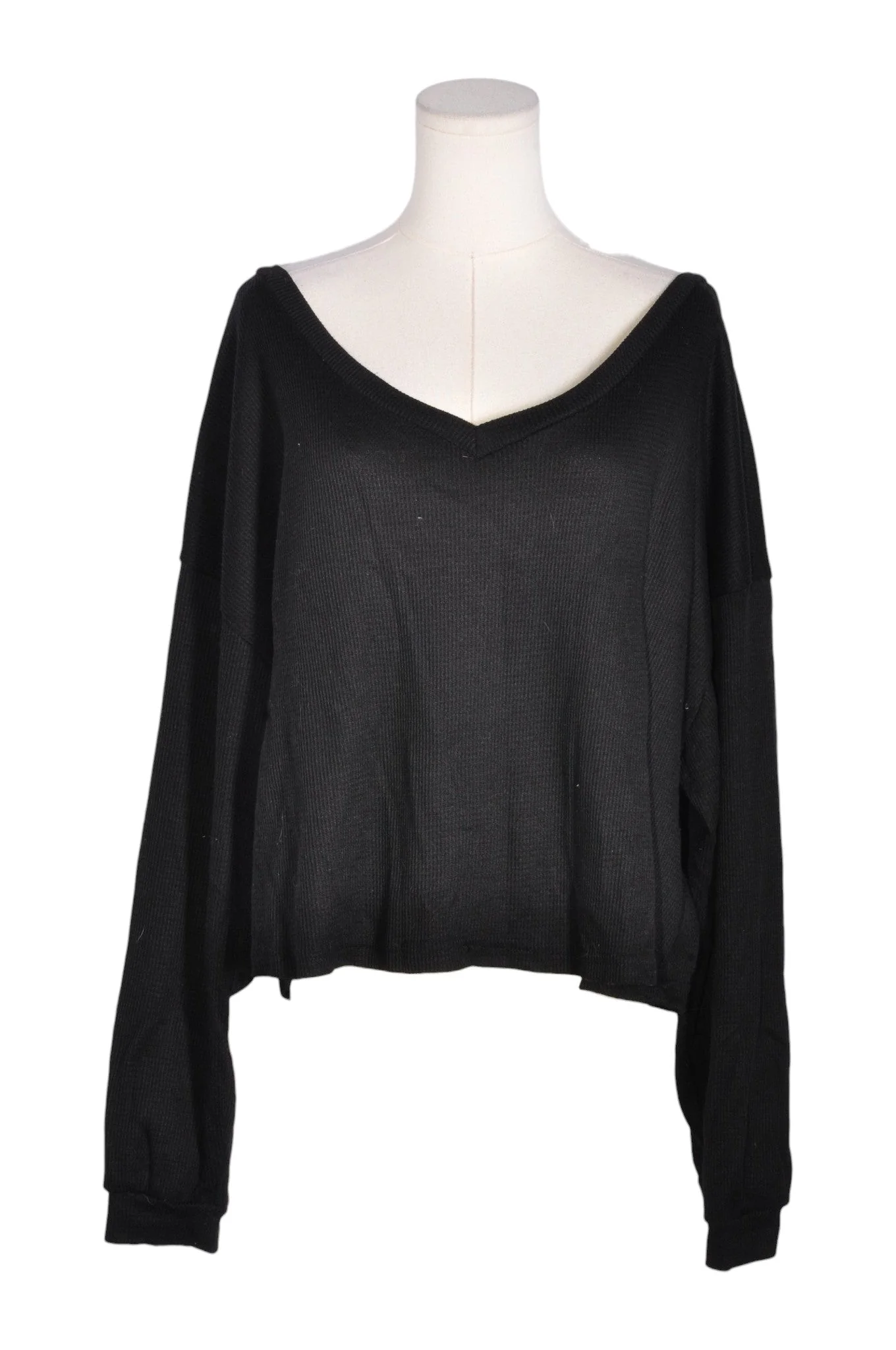 UNBRANDED Women Knit Tops Regular fit in Black - 3XL