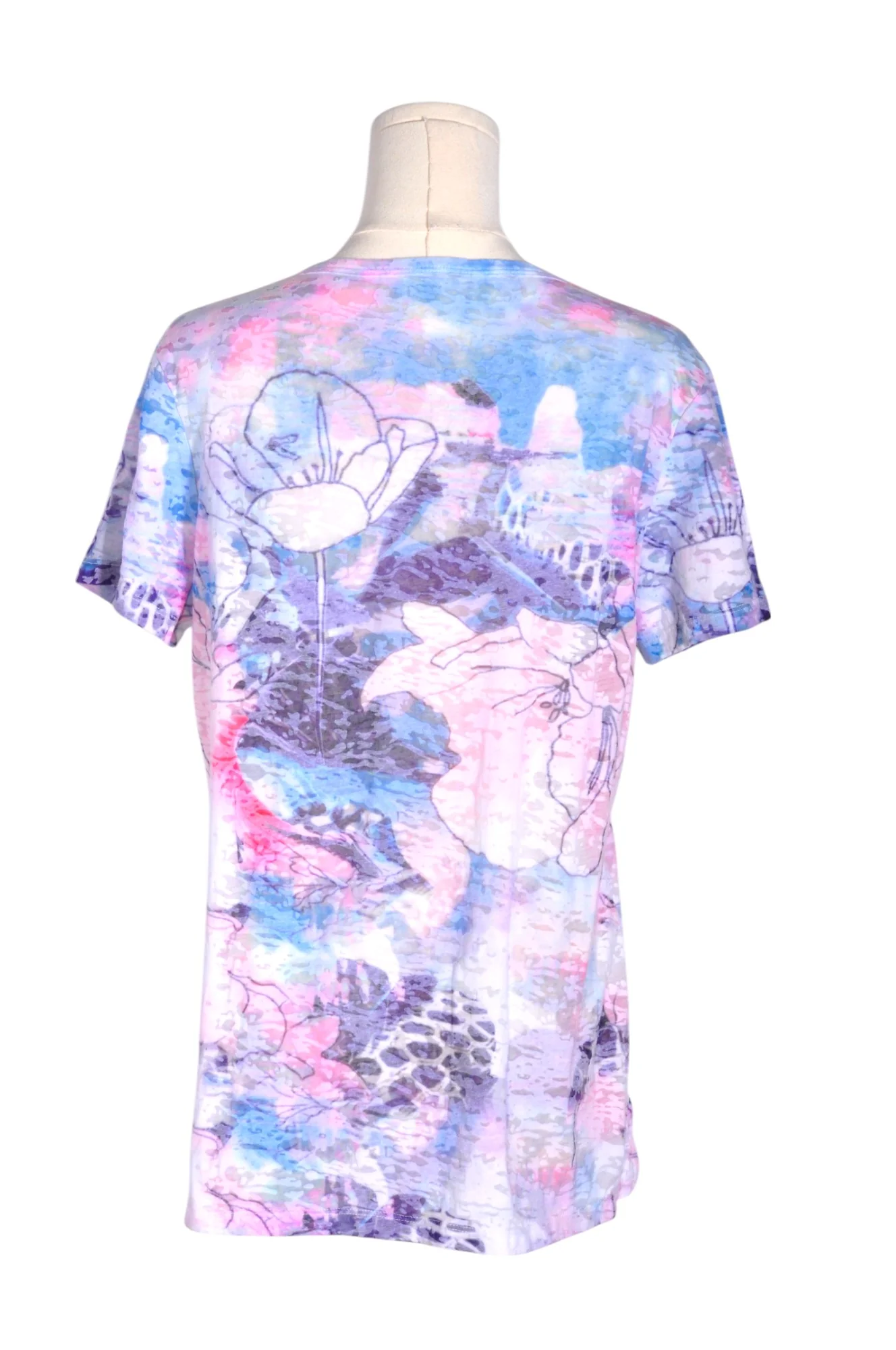 UNBRANDED Women T-Shirts Regular fit in Purple - L - Image 2