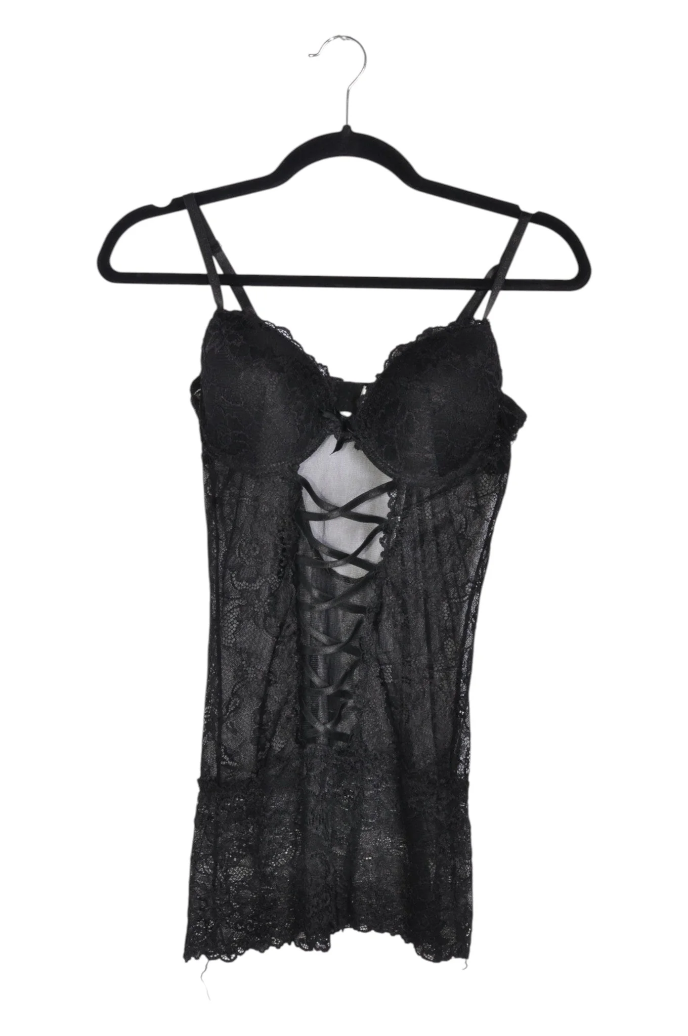 UNBRANDED Women Teddies Regular fit in Black - L