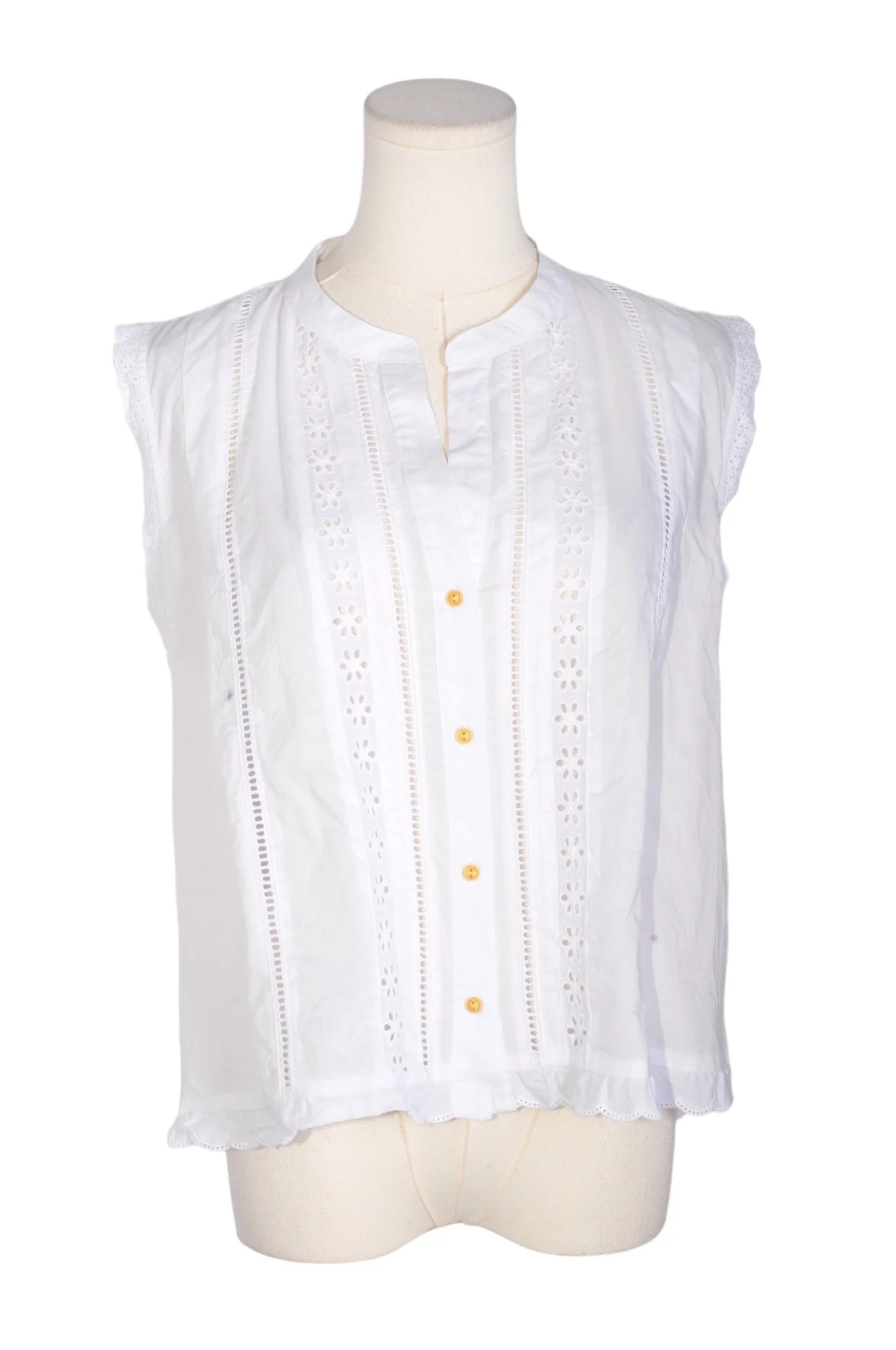 ZARA Women Button Down Tops Regular fit in White - XL