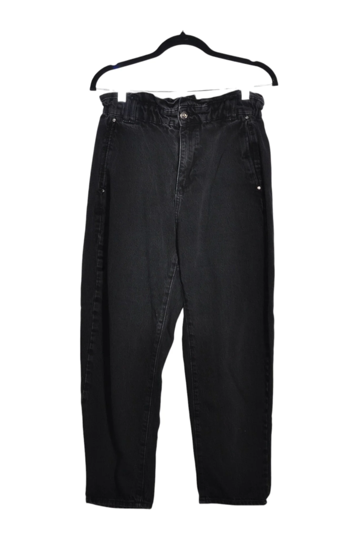 ZARA Women High-Waisted Jeans Regular fit in Black - 6